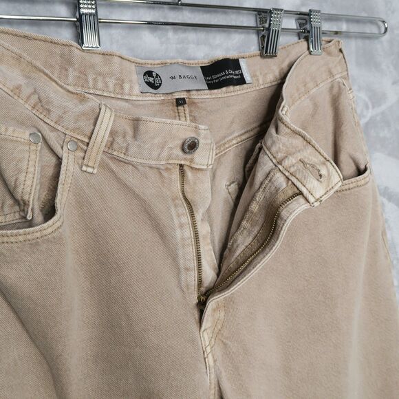 LEVI'S SILVERTAB Tan 94 Baggy Straight Leg Jeans 32 x 31 Relaxed Mid Rise Rigid - Picture 7 of 10
